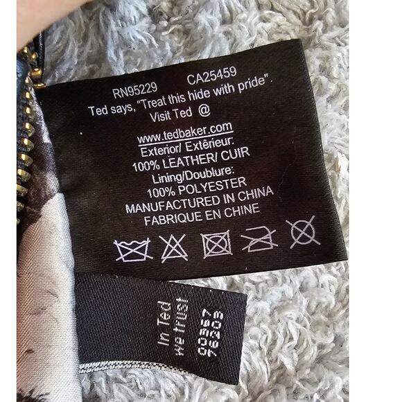 Ted Baker Leather Lined Travel Crossbody Purse Bag Women Small Black - Picture 14 of 16